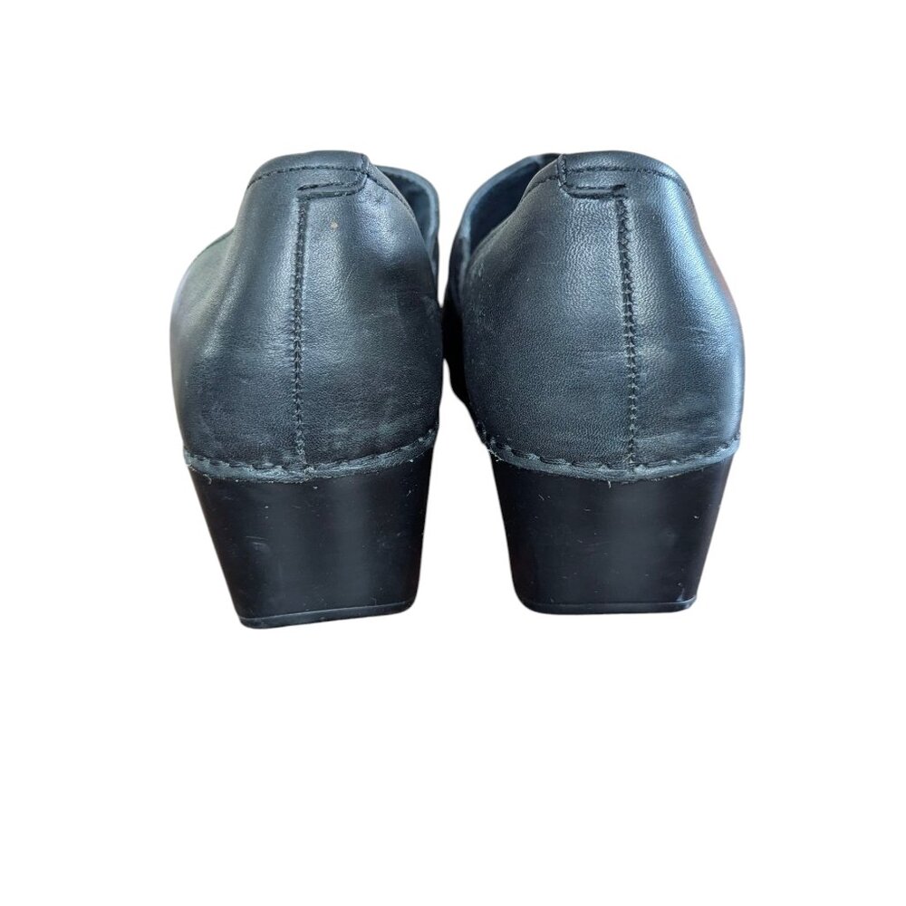 DanskoTamara Black Leather Slip on Buckle Clogs - Size 41 - Picture 6 of 9